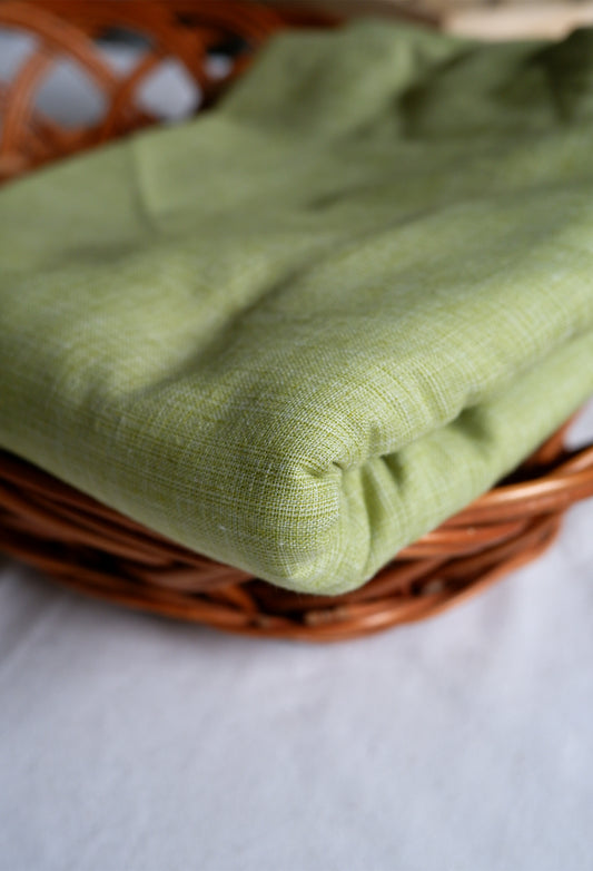 Light Green Two-Ply Cotton Running Fabric