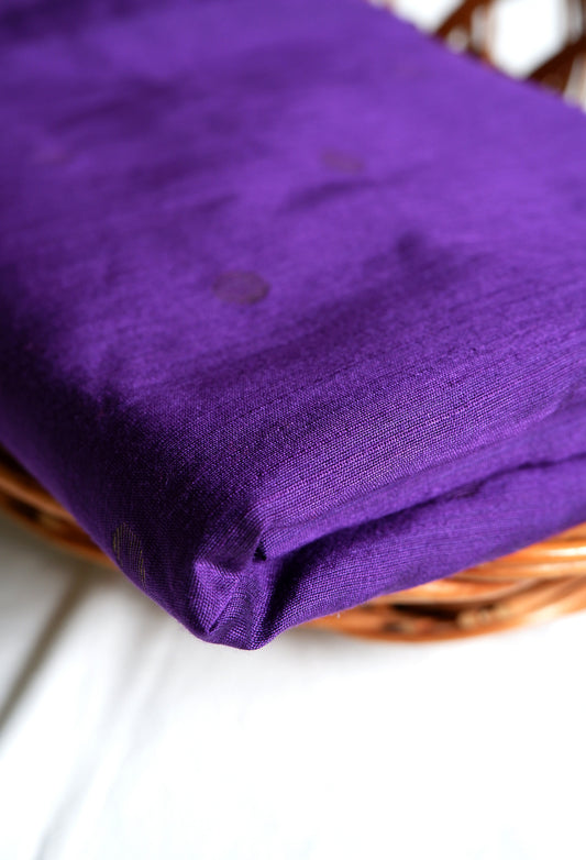 Purple Jaributta Silk Cotton Running Fabric