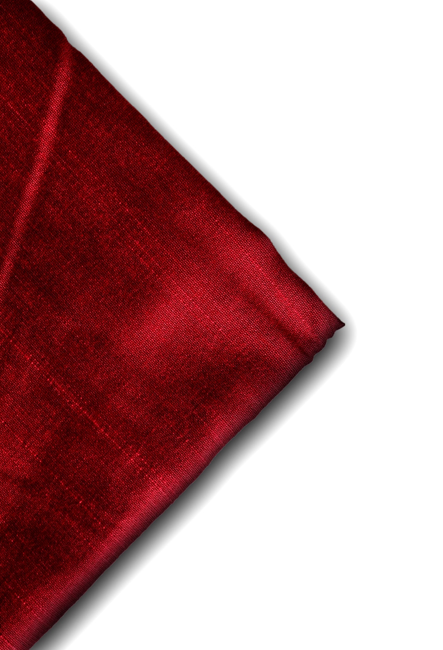 Plain Red Silk Cotton Running Fabric